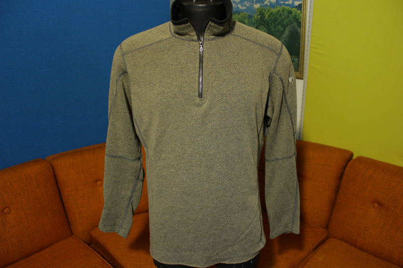 Kuhl Revel 1/4 Half Zip Brown Kashmira Fleece Pullover Sweater Men's L ...