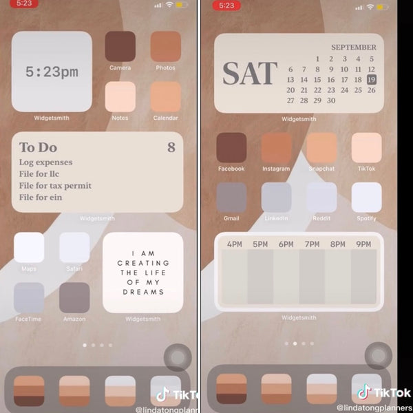 Home screen minimalism tutorial by Linda Tong Planners