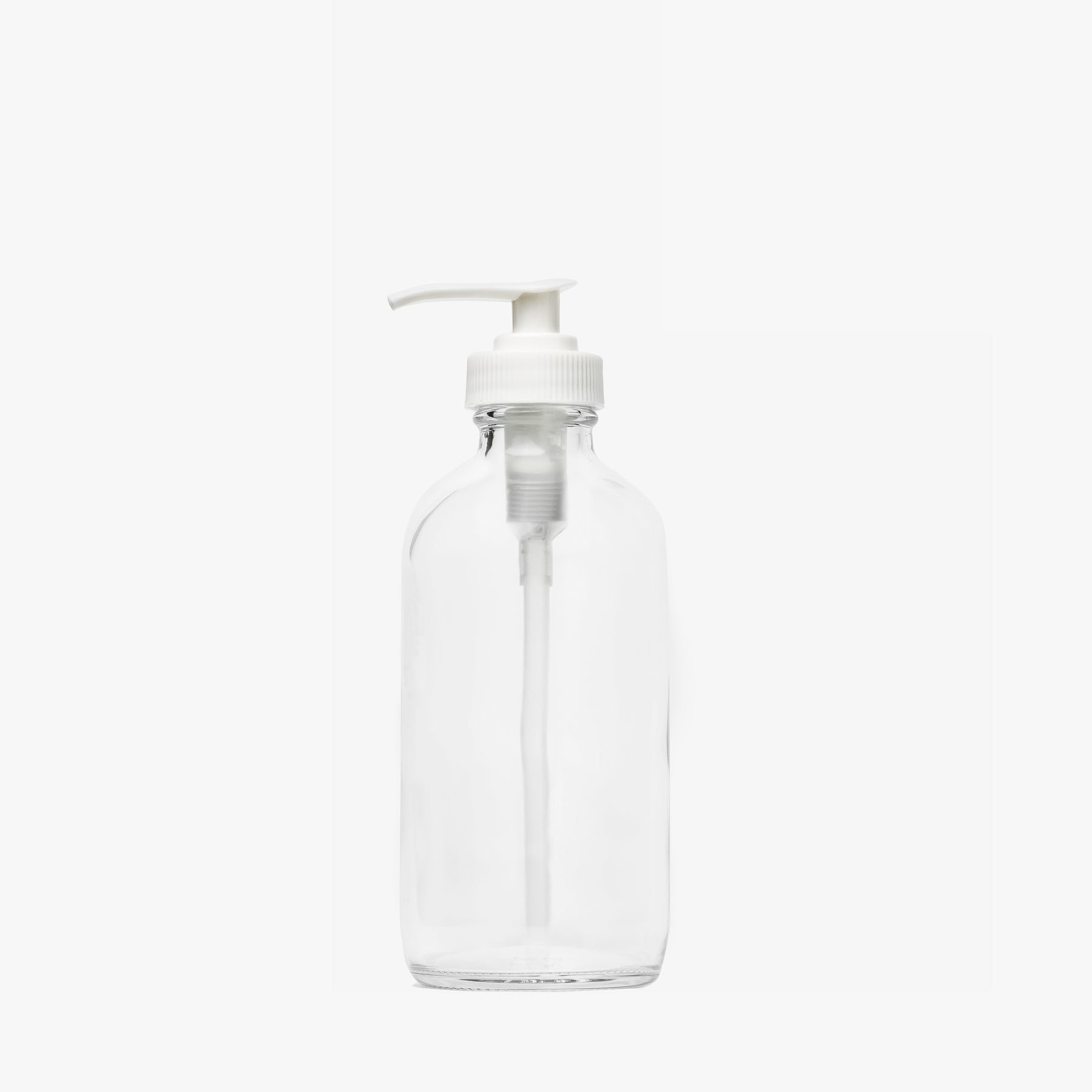 Download Clear Glass Bottle With Pump Top Eco Collective