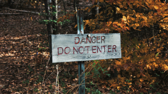 Danger Zone Sign