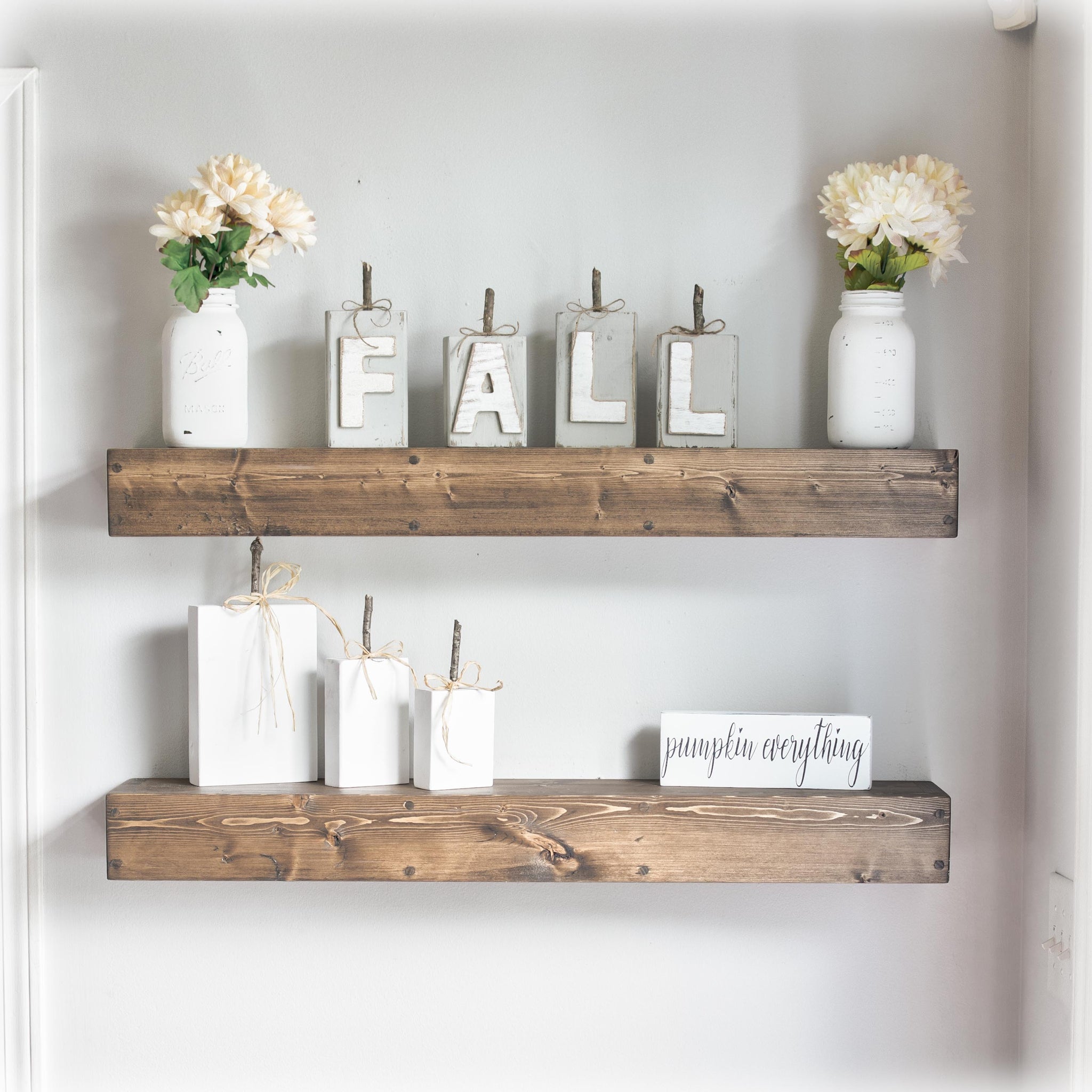 rustic floating shelves ireland