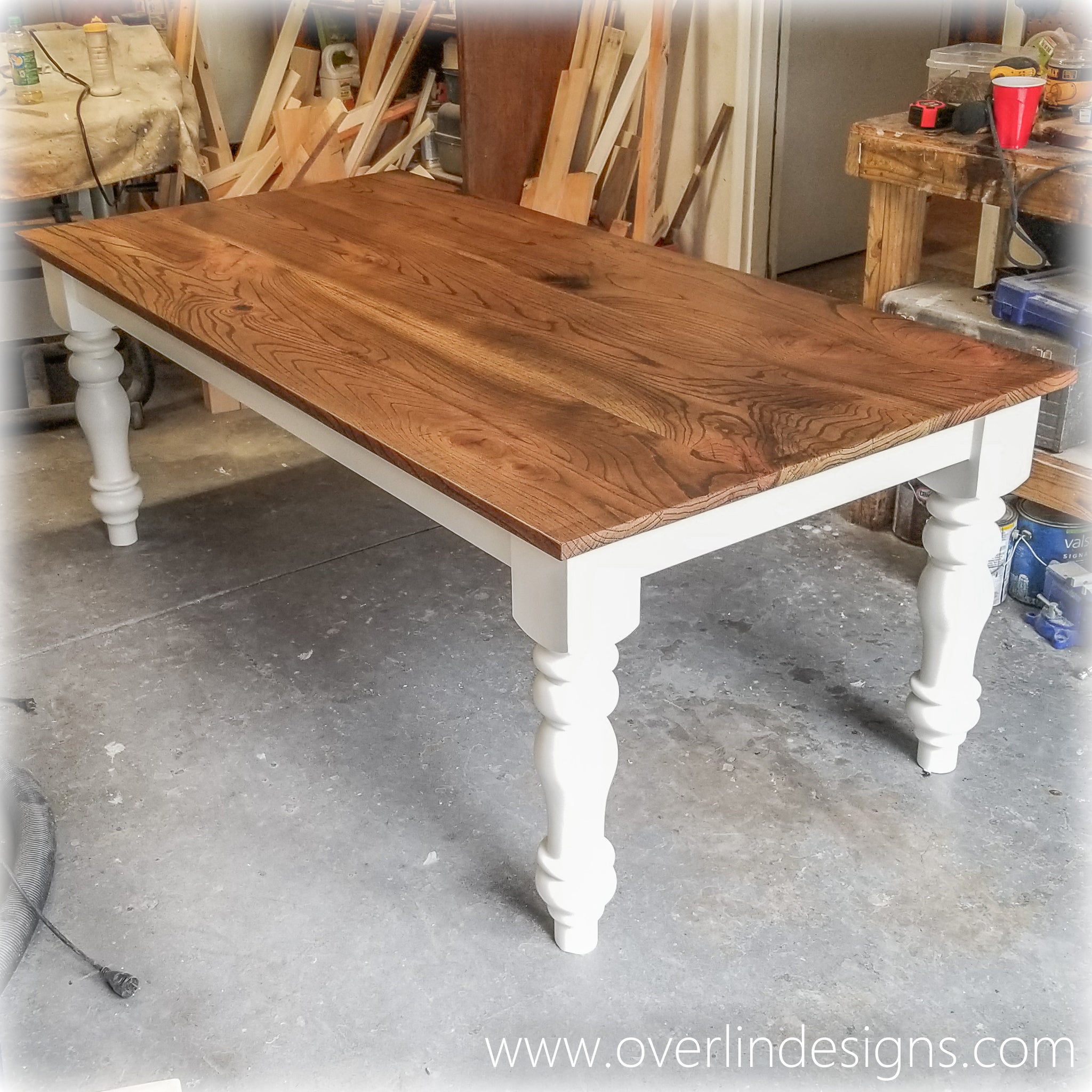 Country Dining Tables Made To Order Handcrafted In Charlotte Nc Overlin Designs