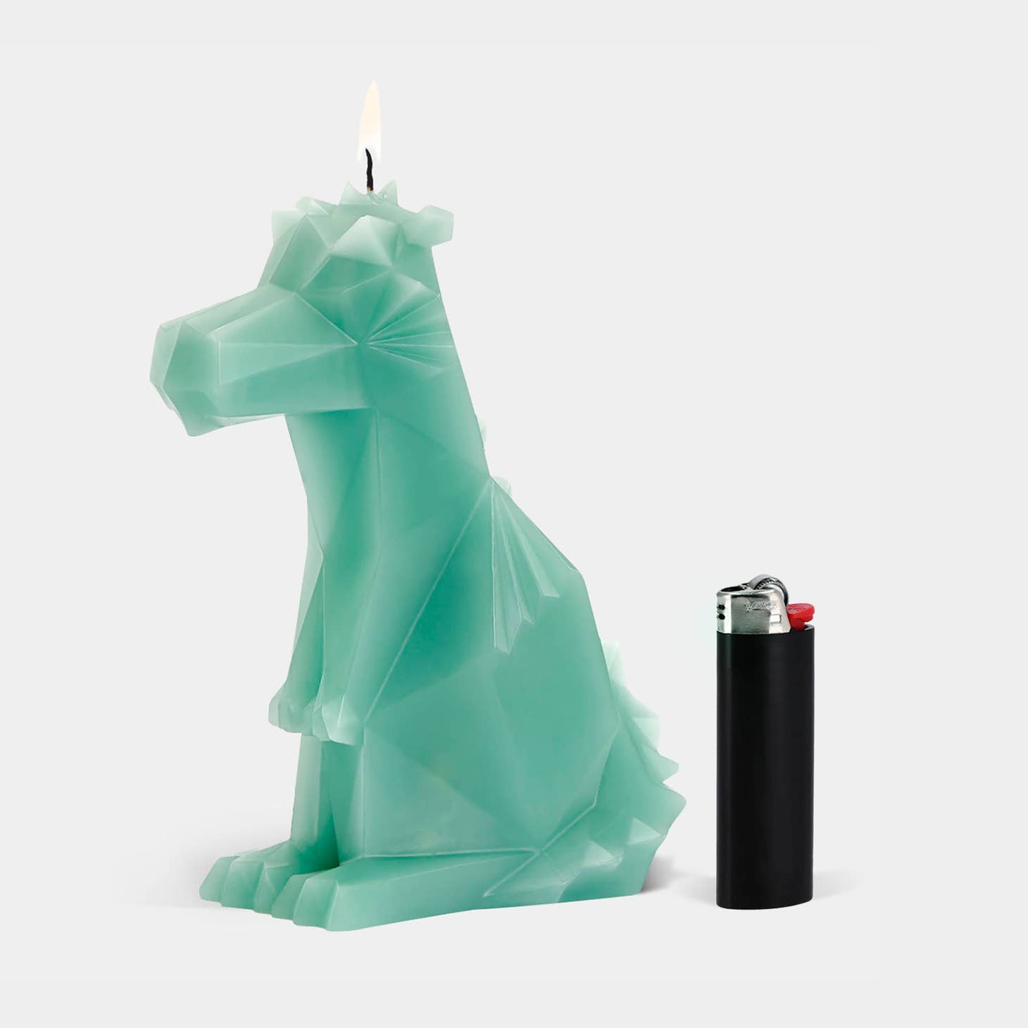 PyroPet Dreki Dragon Skeleton Candle - Sage Green