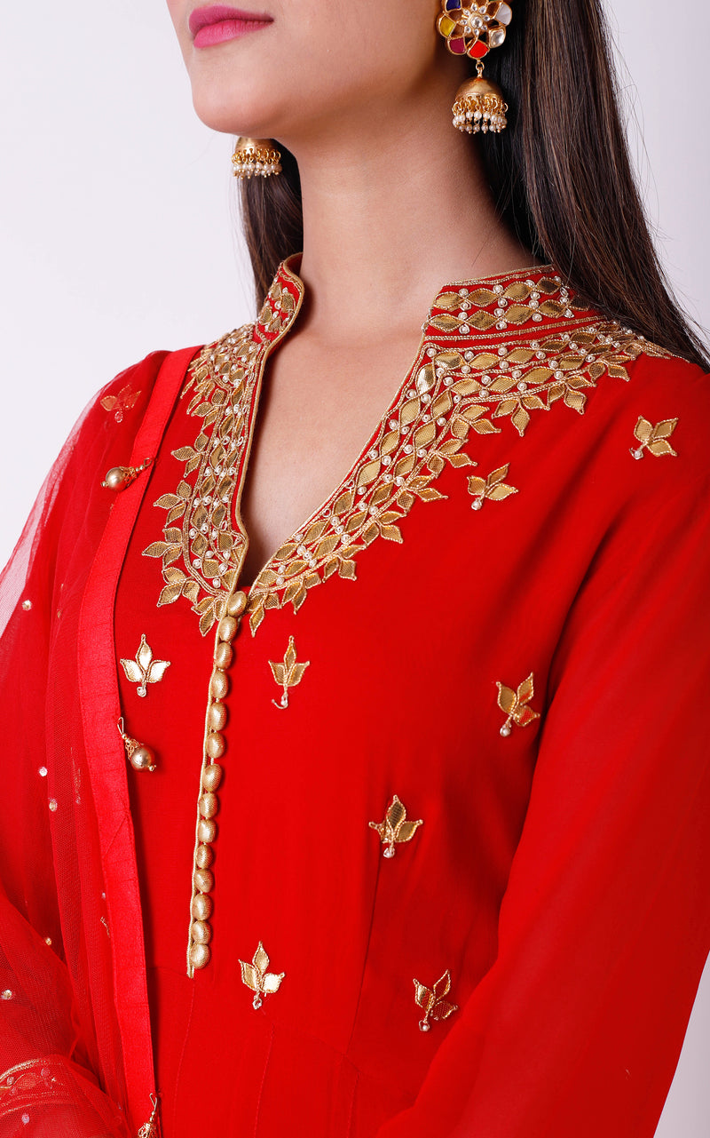 gota patti anarkali suits online