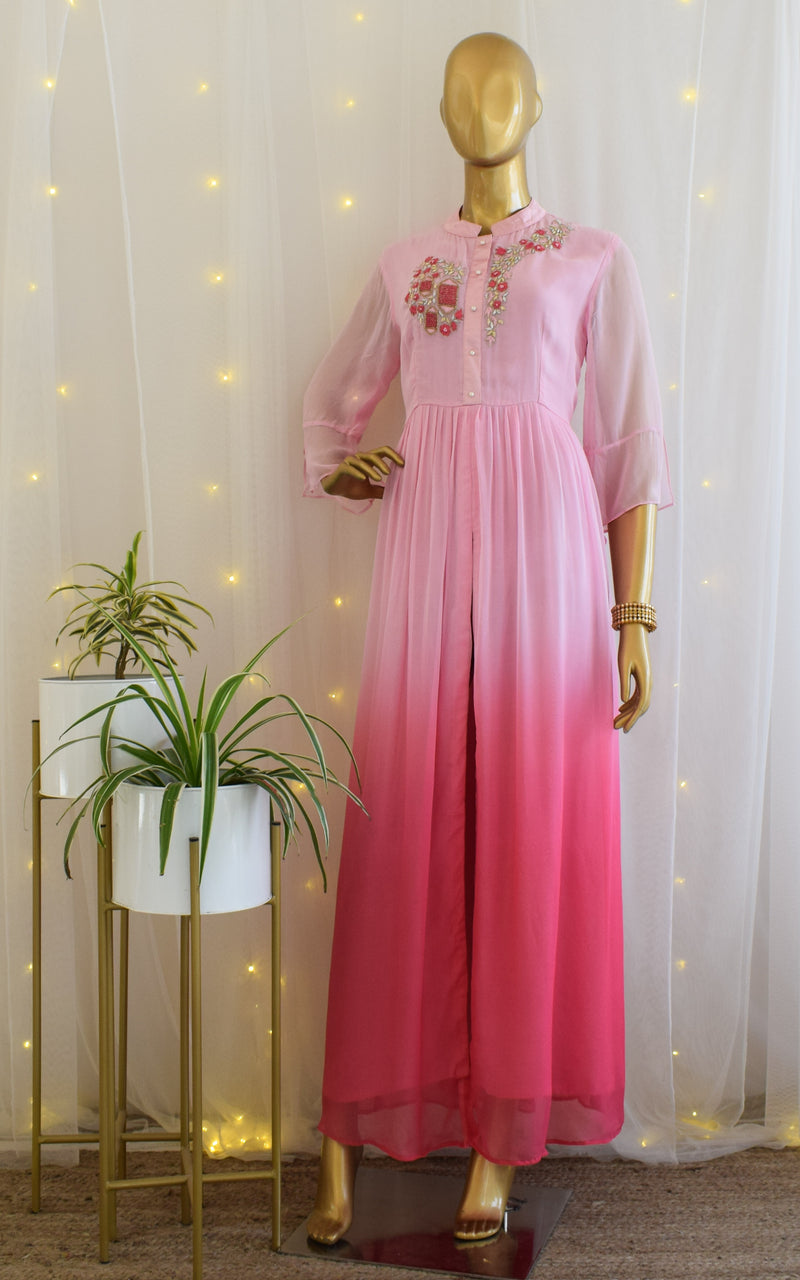 Shaded Pink Long Dress