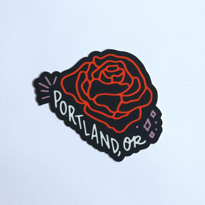 Portland Rose Sticker