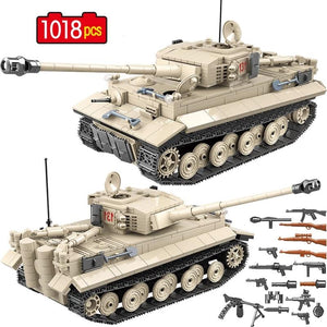 Compatible Lego Toy Tiger 131 German Tank With 6 Soldiers And Weapons The Brick Armory