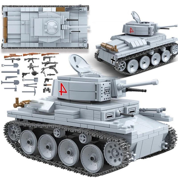 Brick Toy Lt 38 German Light Tank 3 Soldiers The Brick Armory