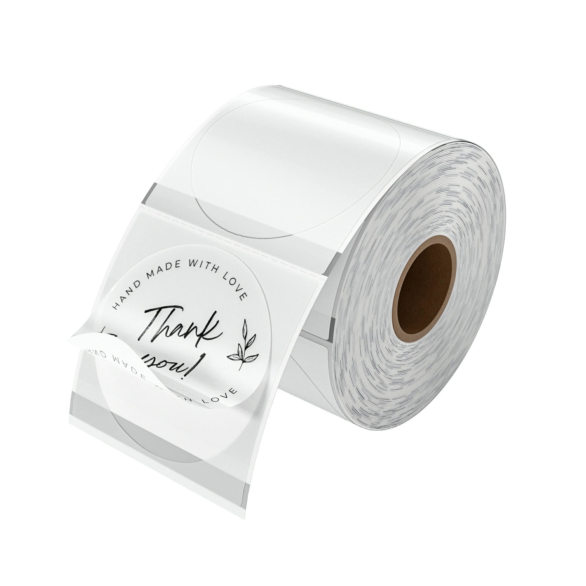MUNBYN Transparent Clear Thermal Label | 500 Labels Per Roll