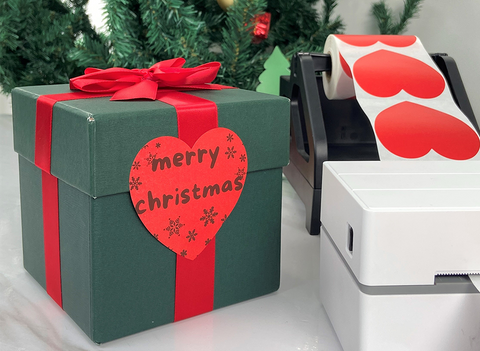 personalize holiday gift packages with MUNBYN thermal label printer