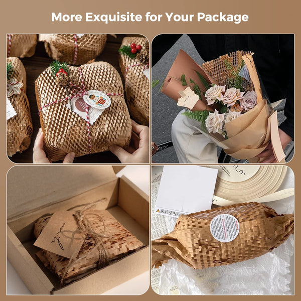 Use honeycomb packing paper to pack items.