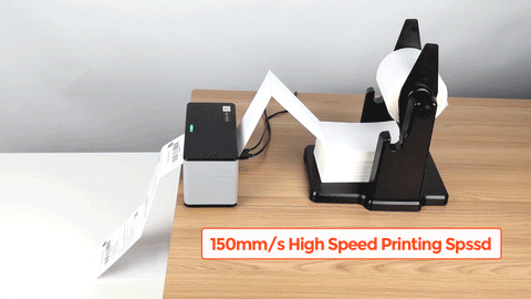 Munbyn ITPP941 USB Thermal Shipping Label Printer is printing labels