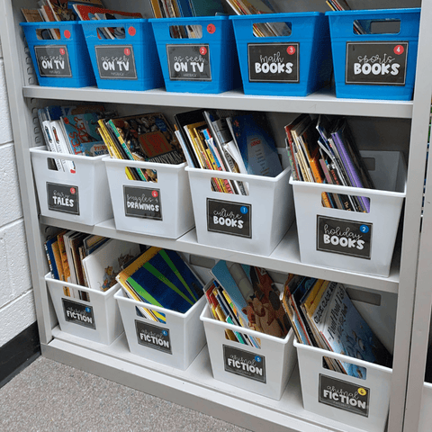 Separate books into appropriate categories to cater to the different reading levels in your classroom.