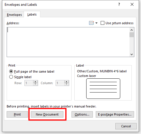 How to Print Address Labels from Word- 4''x6'' Thermal Shipping Labels-8