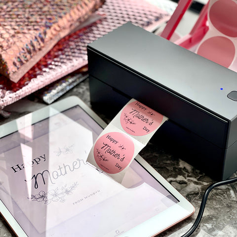 Print thermal stickers with iPad using MUNBYN Bluetooth label printer.