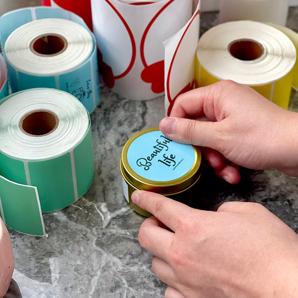 HOW I PRINT MY CANDLE LABELS AT HOME! DIY Professional Labels Without  Smudges or Bubbles 