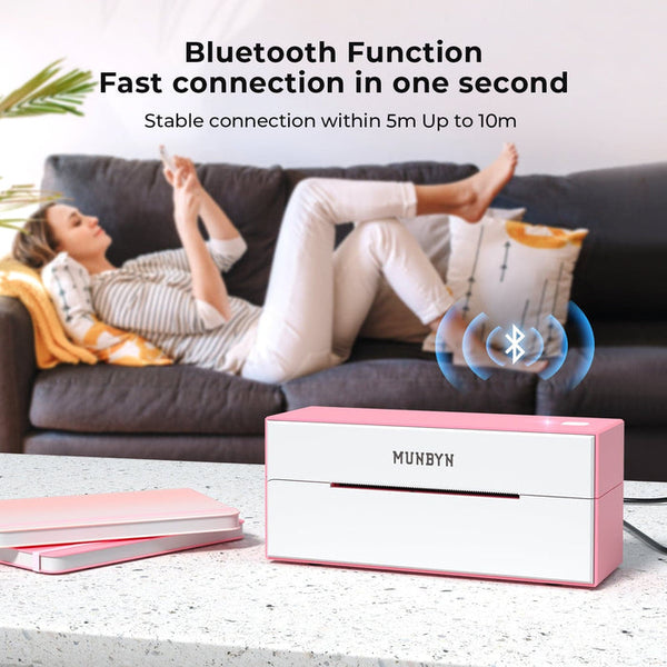 pink wireless Bluetooth printer ITPP129