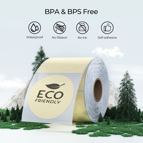Sustainable BPA-Free thermal labels are a good choice for labeling packages.