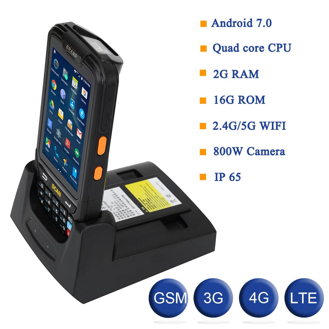 Handheld PDA PDA with Keyboard Rugged PDA Android 2D Barcode