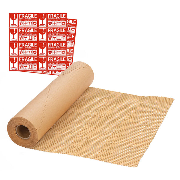 Biodegradable honeycomb packing paper is a sustainable wrapping material for green packaging.