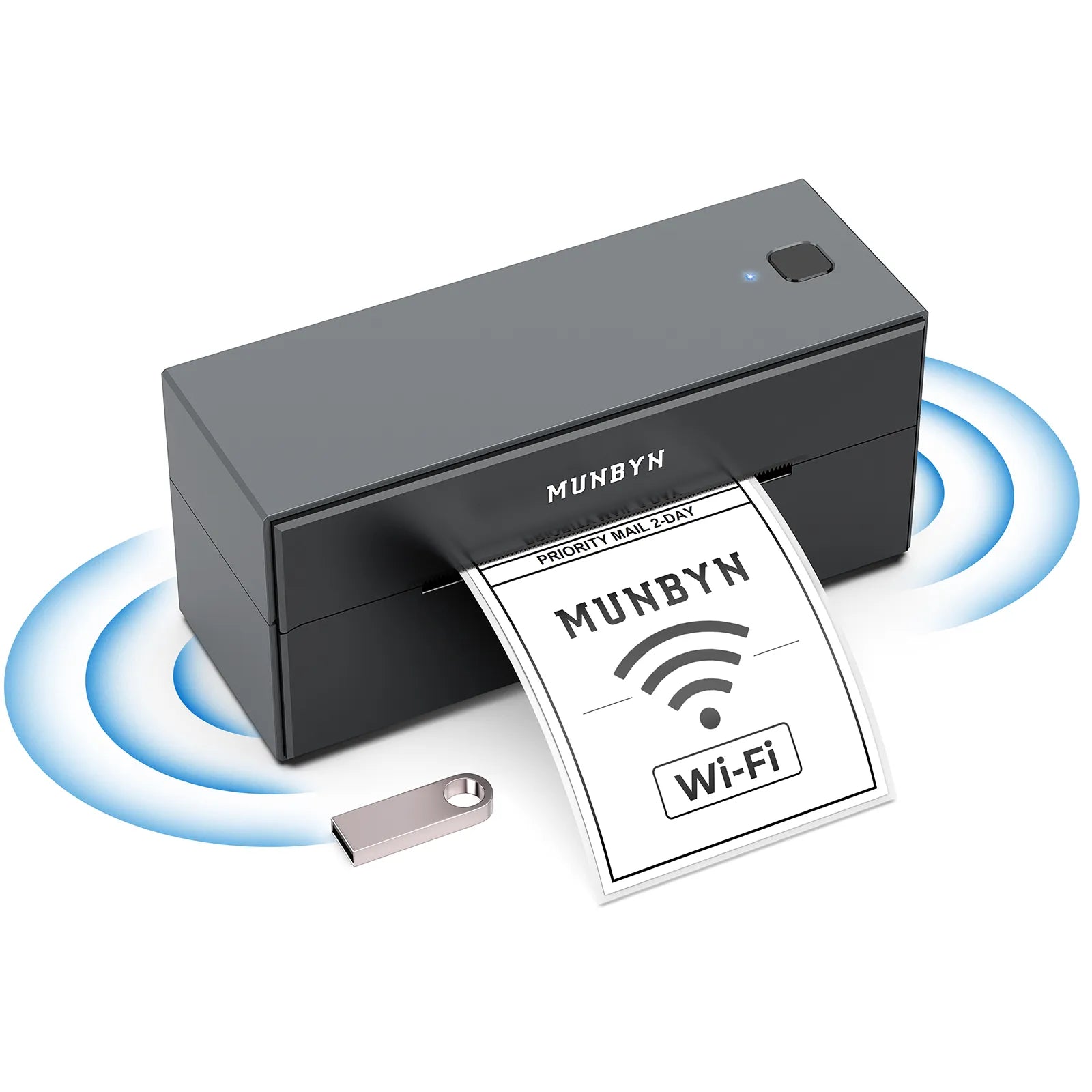 MUNBYN A4 Imprimante Portable Thermique - Imprimante Bluetooth