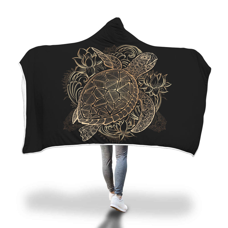 Turtle Hooded Blanket