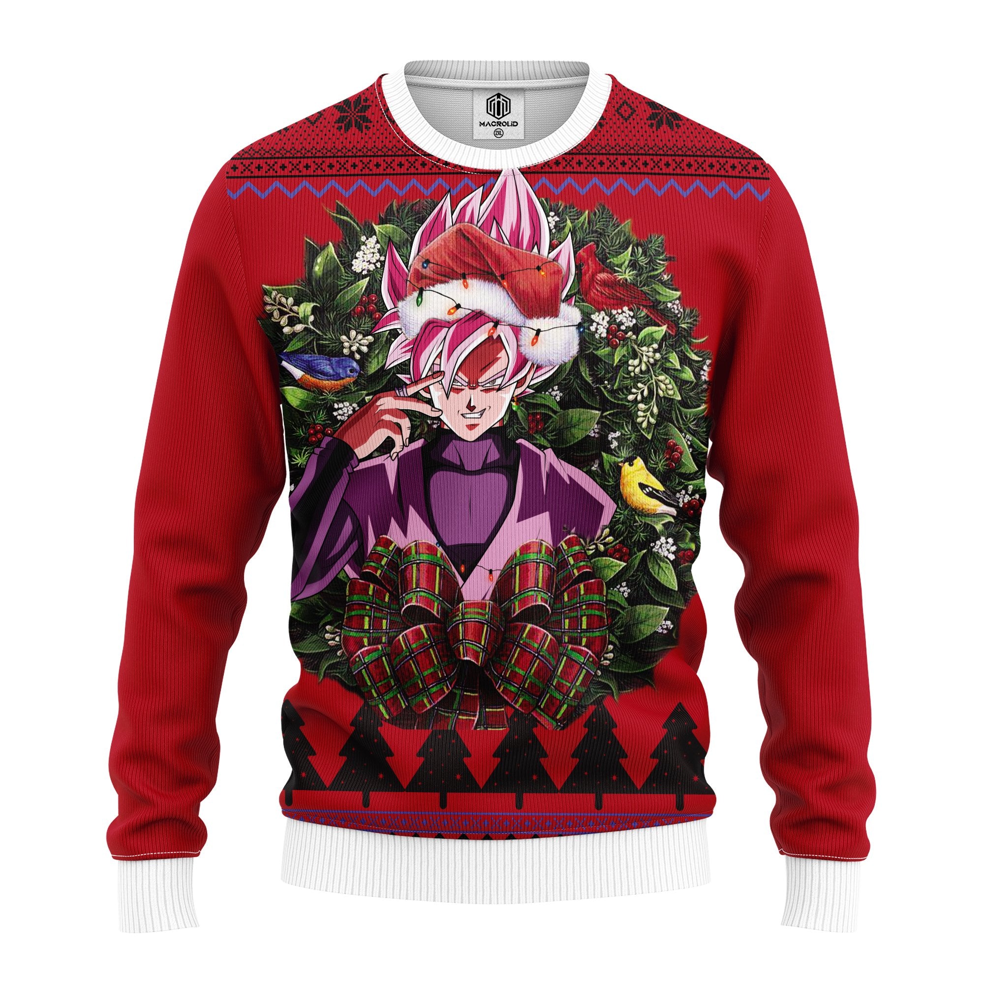 goku black rose sweater