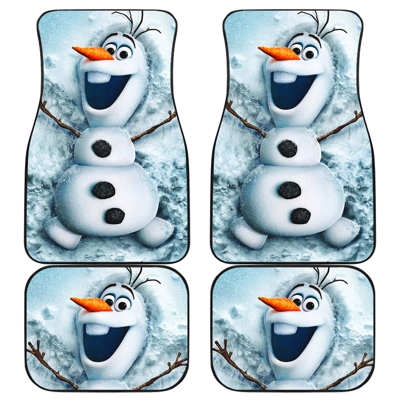 Olaf Snowman Front And Back Car Mats