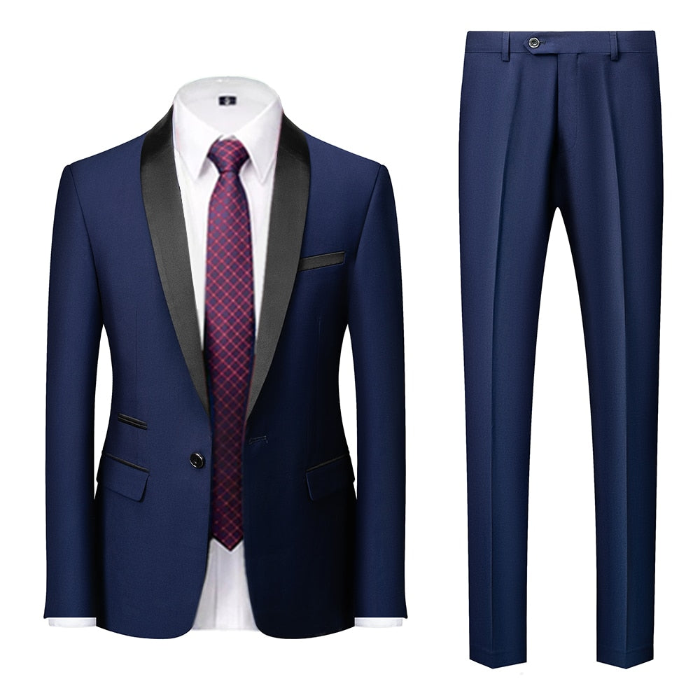 BRADLEY SUITS Men's Fashion Formal 2PCS & 3PCS Tuxedo (Jacket + Pants ...