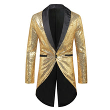PARKLEES Men's Fashion Premium Quality Shiny Black Gold Silver Sequin ...
