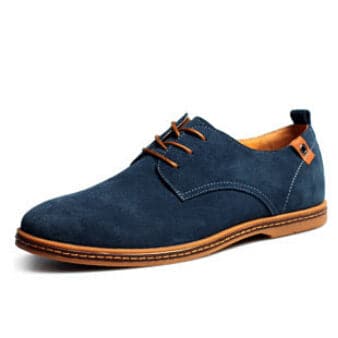 blue casual dress shoes