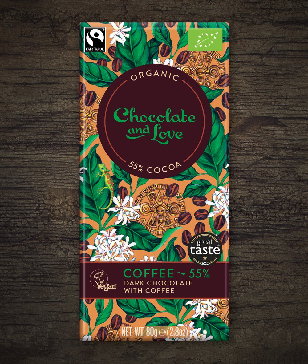 COFFEE 55% - DARK CHOCOLATE WITH ARABICA COFFEE BAR - Chocolate and Love product image