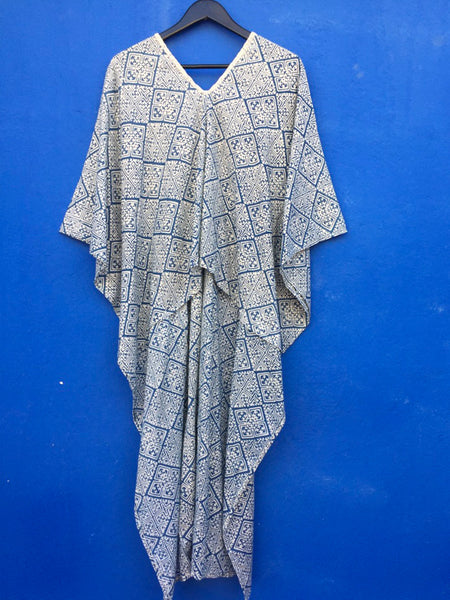 batik kaftan dress