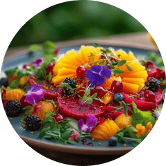 Edible Flower Salad