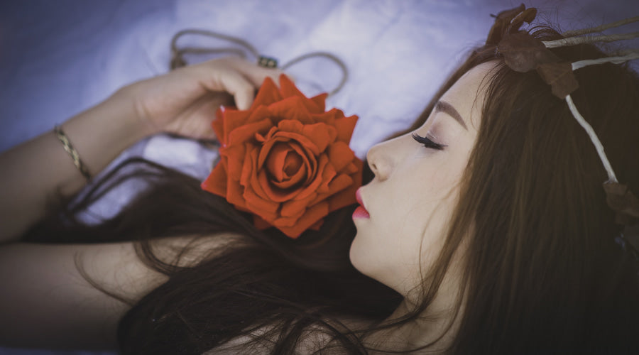 Girl with rose