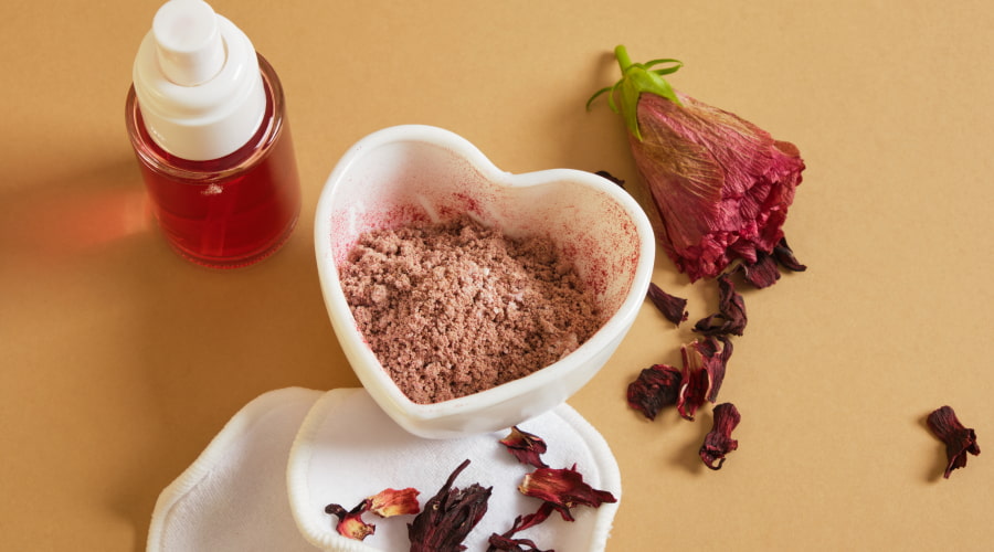 Organic Pink Rose Petal Powder Tea