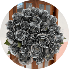 silver roses