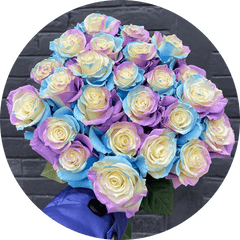 multicolored roses