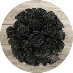 Black Dragon rose bouquet