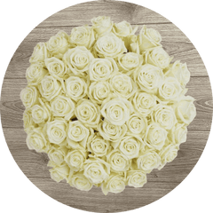 Casablanca White Roses Bouquet