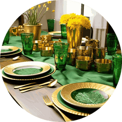 St. Patrick's themed table decor