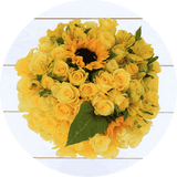 Yellow Roses and Sunflowers