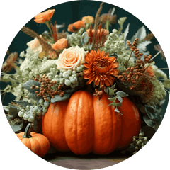 Pumpkin Vase Display