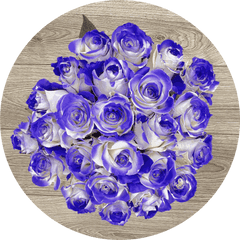 Purple Vaughn Rose Bouquet