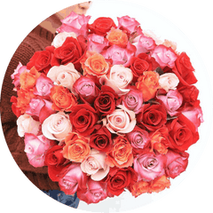 Romantic rose bouquet