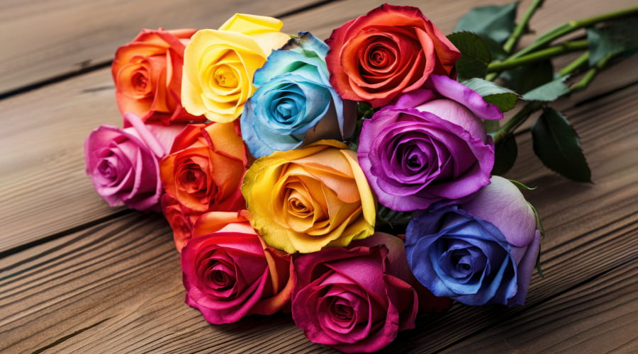 Multicolored Roses