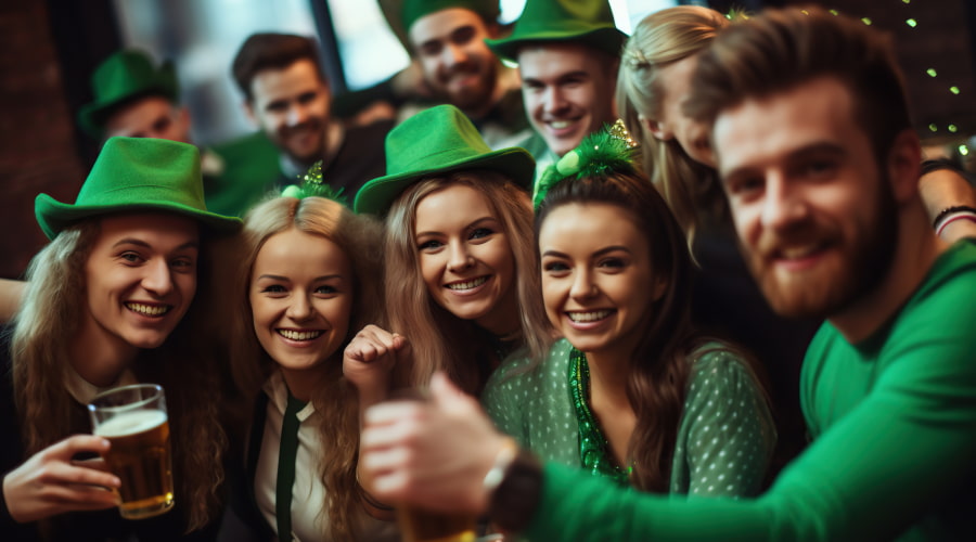 Lively St. Patrick's Day party