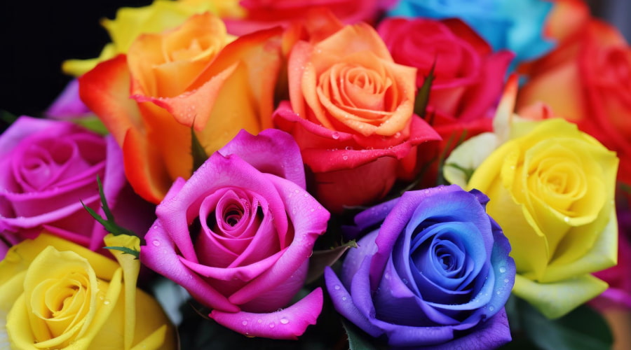 Multicolored Roses