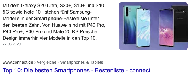 Featured Snippet - inara schreibt