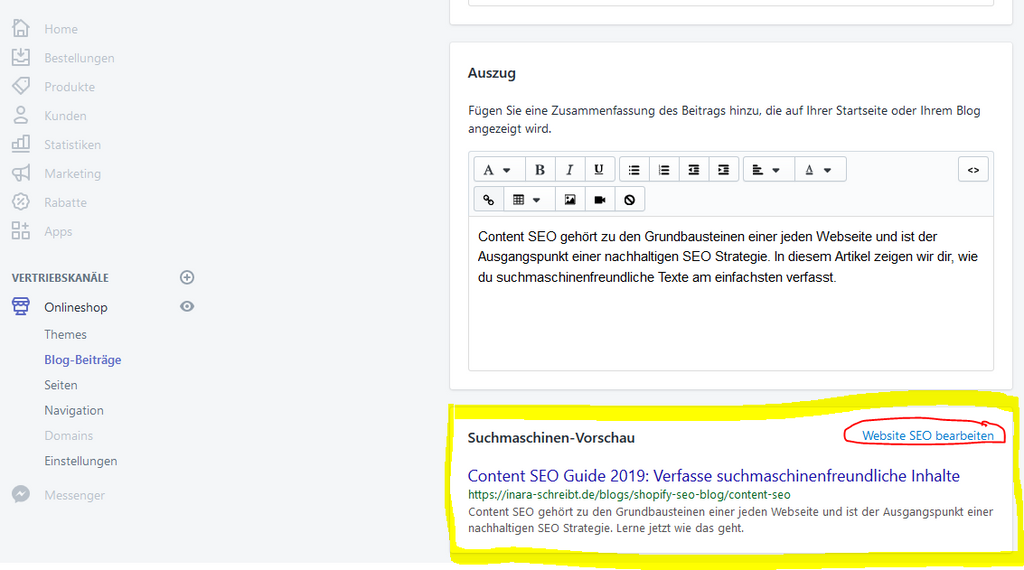 So machst du deine Blogposts bei Shopify suchmaschinenfreundlic